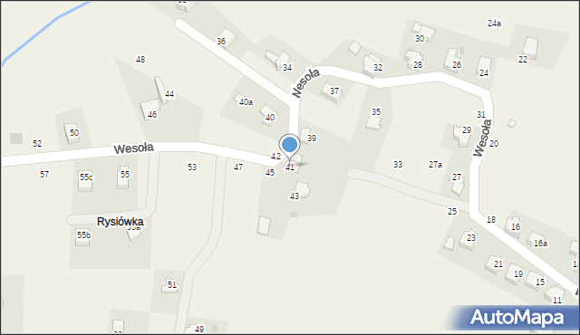 Targanice, Wesoła, 41, mapa Targanice