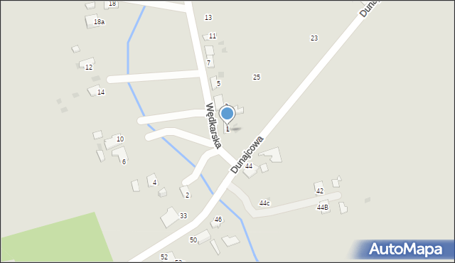 Tarnów, Wędkarska, 1, mapa Tarnów