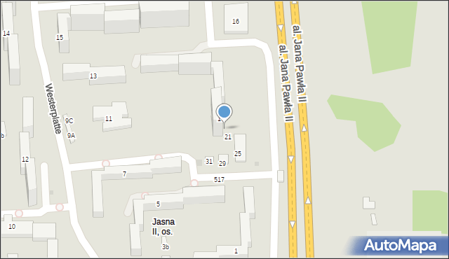 Tarnów, Westerplatte, 19, mapa Tarnów