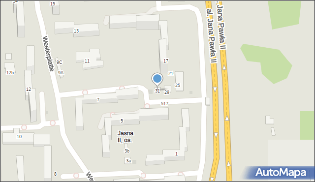 Tarnów, Westerplatte, 31, mapa Tarnów
