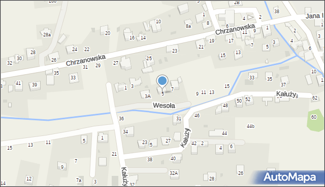 Tenczynek, Wesoła, 5, mapa Tenczynek