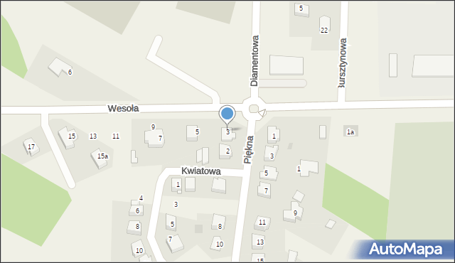 Troszyn, Wesoła, 3, mapa Troszyn