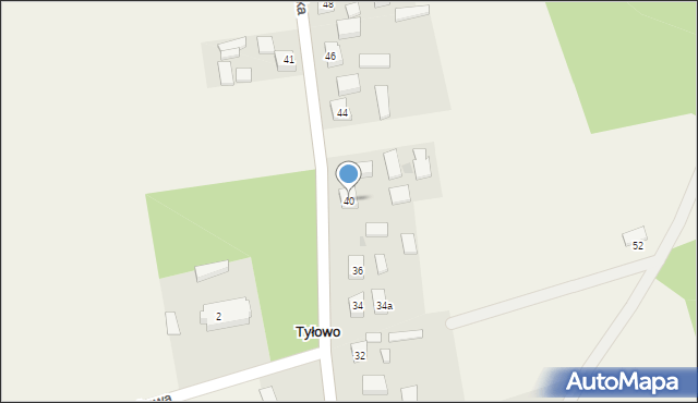 Tyłowo, Wejherowska, 40, mapa Tyłowo