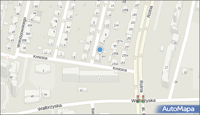 Warszawa, Wernyhory, 2A, mapa Warszawy
