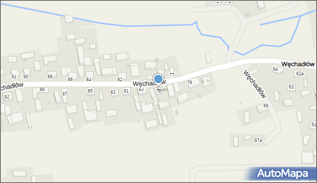 Węchadłów, Węchadłów, 78, mapa Węchadłów