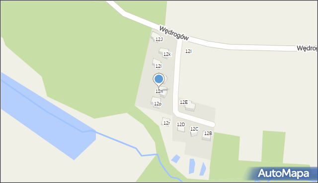 Wędrogów, Wędrogów, 12n, mapa Wędrogów