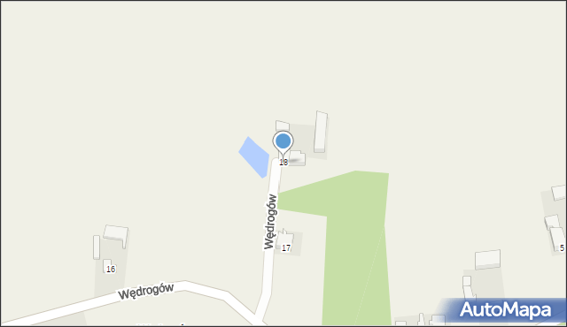 Wędrogów, Wędrogów, 18, mapa Wędrogów