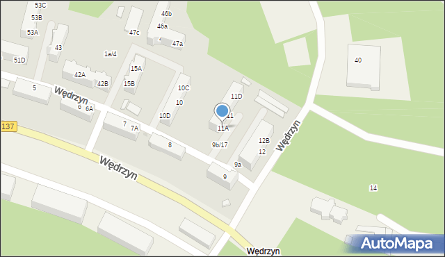 Wędrzyn, Wędrzyn, 11A, mapa Wędrzyn