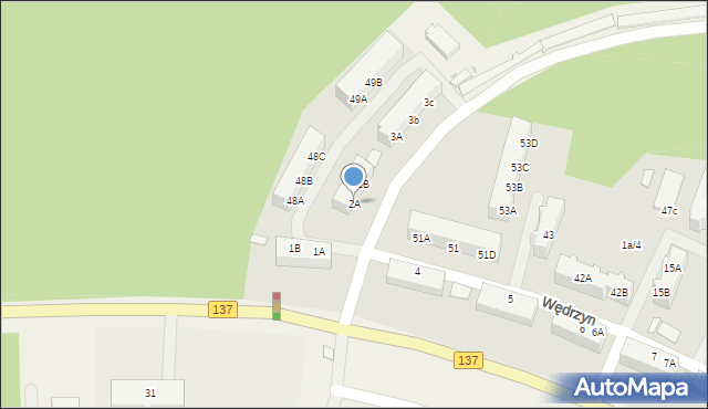 Wędrzyn, Wędrzyn, 2A, mapa Wędrzyn