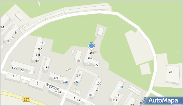 Wędrzyn, Wędrzyn, 46b, mapa Wędrzyn