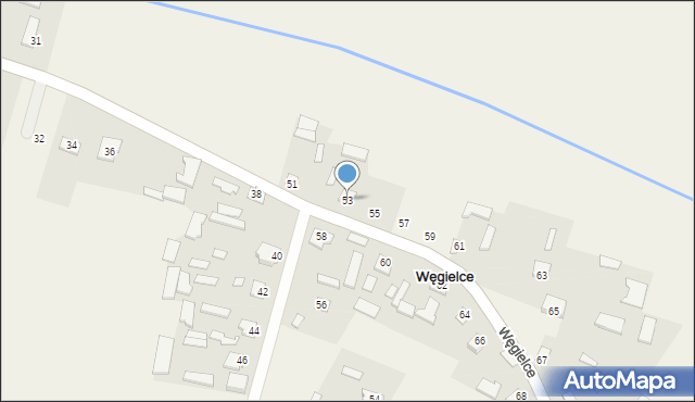 Węgielce, Węgielce, 53, mapa Węgielce