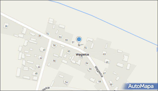 Węgielce, Węgielce, 59, mapa Węgielce