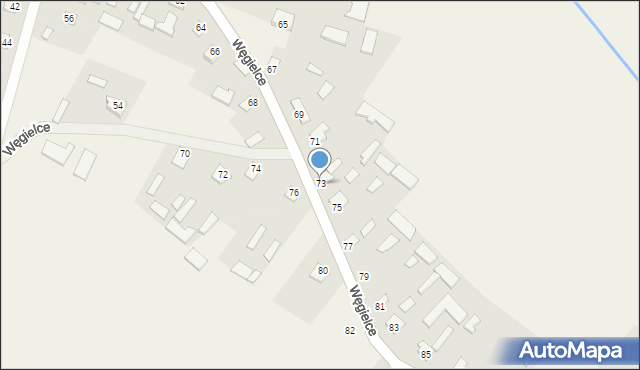 Węgielce, Węgielce, 73, mapa Węgielce