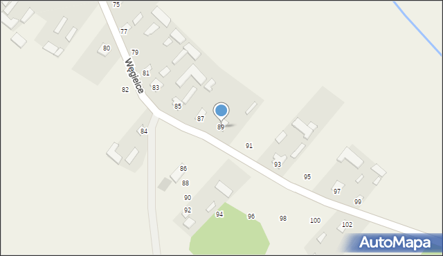 Węgielce, Węgielce, 89, mapa Węgielce