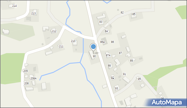 Węgierka, Węgierka, 90A, mapa Węgierka