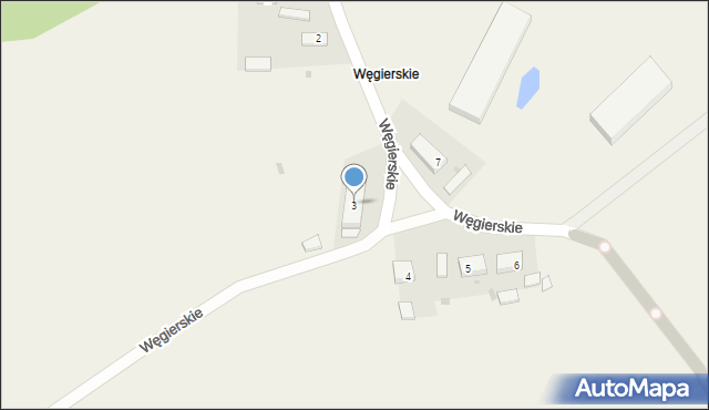 Węgierskie, Węgierskie, 3, mapa Węgierskie