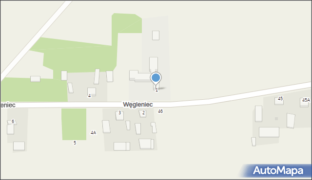 Węgleniec, Węgleniec, 1, mapa Węgleniec