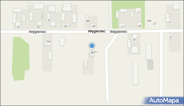 Węgleniec, Węgleniec, 19, mapa Węgleniec