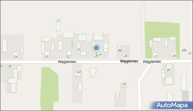 Węgleniec, Węgleniec, 20, mapa Węgleniec
