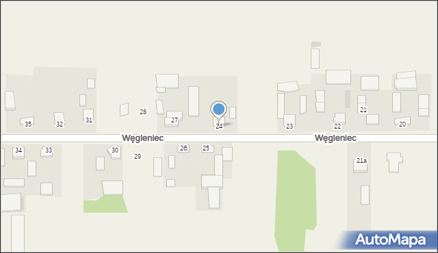 Węgleniec, Węgleniec, 24, mapa Węgleniec