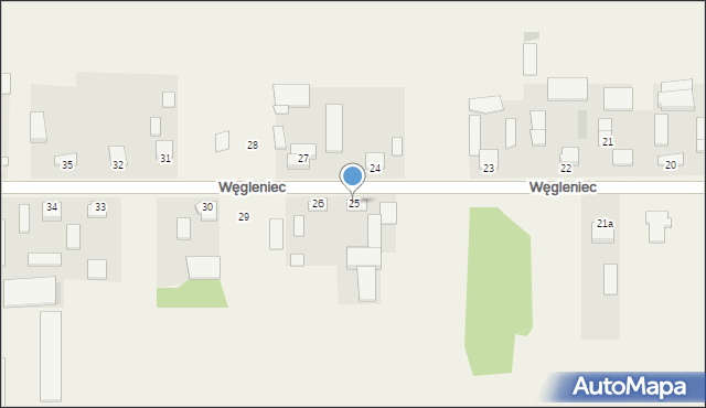Węgleniec, Węgleniec, 25, mapa Węgleniec