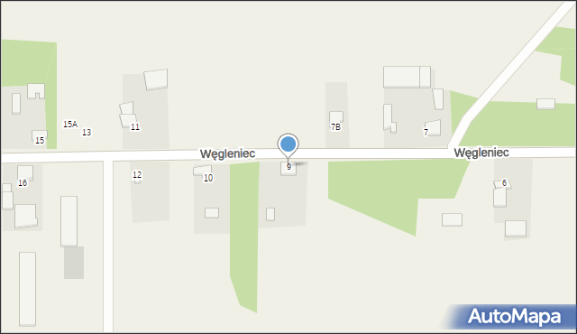 Węgleniec, Węgleniec, 9, mapa Węgleniec
