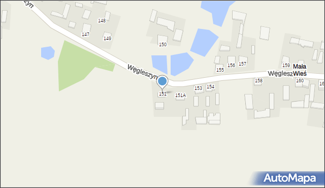 Węgleszyn, Węgleszyn, 151, mapa Węgleszyn