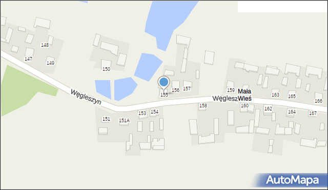 Węgleszyn, Węgleszyn, 155, mapa Węgleszyn