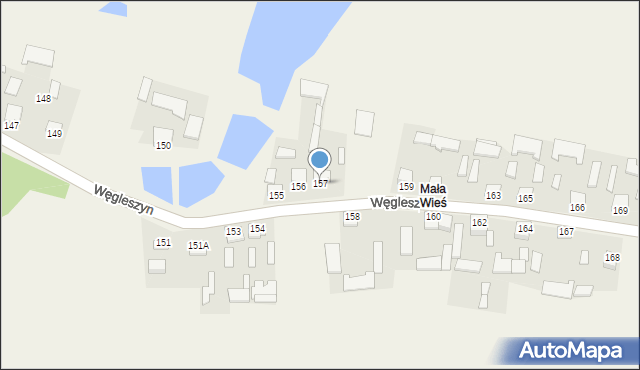 Węgleszyn, Węgleszyn, 157, mapa Węgleszyn