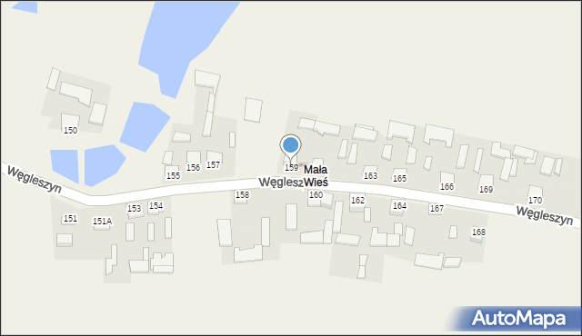 Węgleszyn, Węgleszyn, 159, mapa Węgleszyn