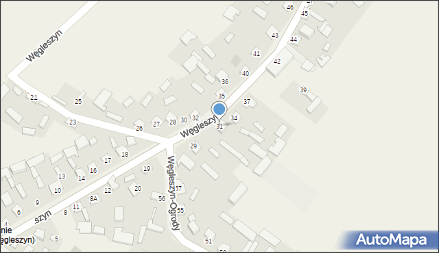 Węgleszyn, Węgleszyn, 31, mapa Węgleszyn