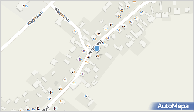 Węgleszyn, Węgleszyn, 49, mapa Węgleszyn