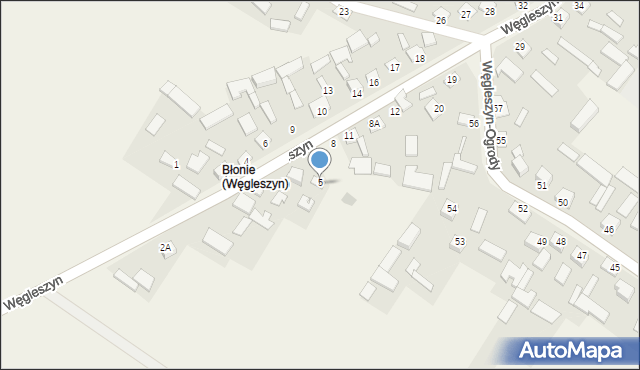 Węgleszyn, Węgleszyn, 7, mapa Węgleszyn