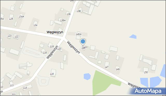 Węgleszyn, Węgleszyn, 146, mapa Węgleszyn