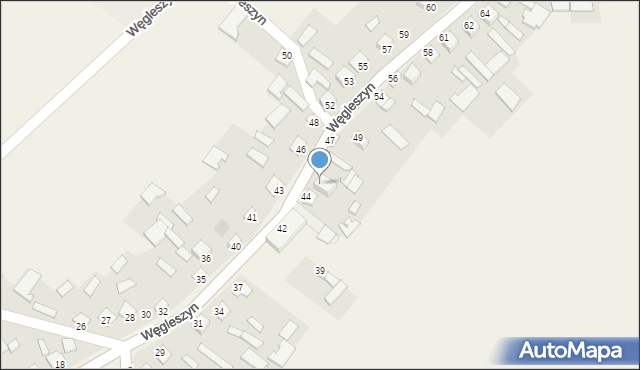 Węgleszyn, Węgleszyn, 44A, mapa Węgleszyn