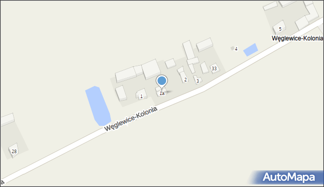 Węglewice-Kolonia, Węglewice-Kolonia, 1a, mapa Węglewice-Kolonia