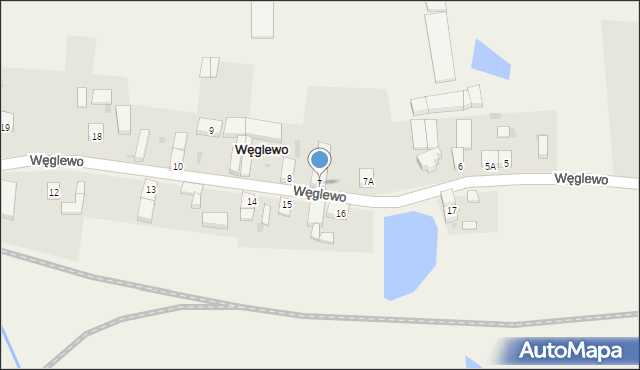 Węglewo, Węglewo, 7, mapa Węglewo