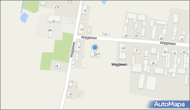 Węglewo, Węglewo, 23, mapa Węglewo