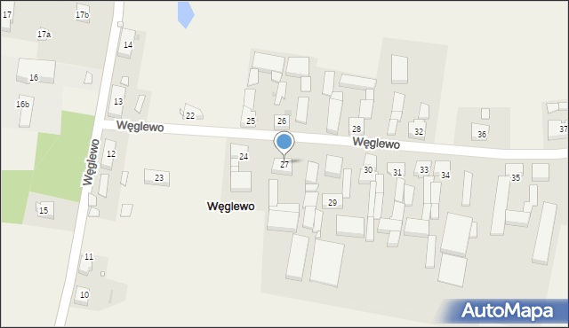 Węglewo, Węglewo, 27, mapa Węglewo