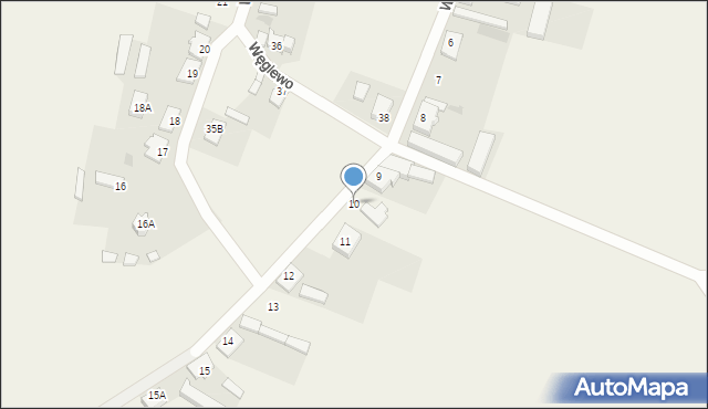 Węglewo, Węglewo, 10, mapa Węglewo