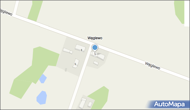 Węglewo, Węglewo, 7, mapa Węglewo