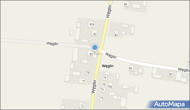 Węglin, Węglin, 80A, mapa Węglin