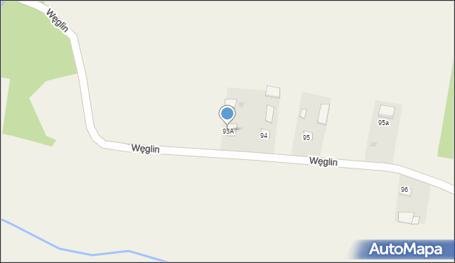 Węglin, Węglin, 93A, mapa Węglin