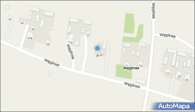 Węglinek, Węglinek, 36, mapa Węglinek