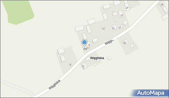 Węgliska, Węgliska, 16a, mapa Węgliska