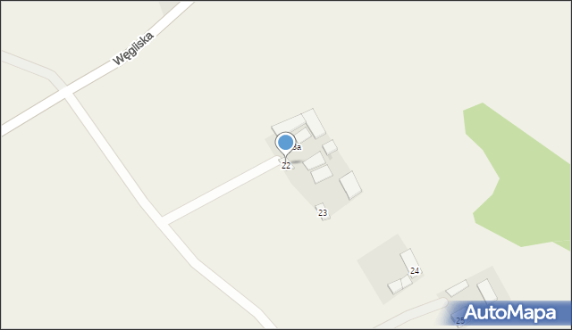 Węgliska, Węgliska, 22, mapa Węgliska