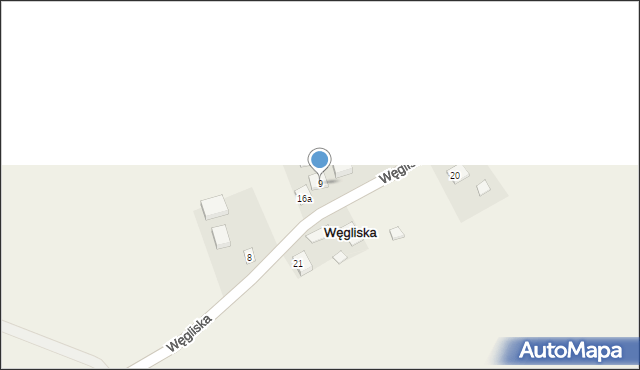 Węgliska, Węgliska, 9, mapa Węgliska