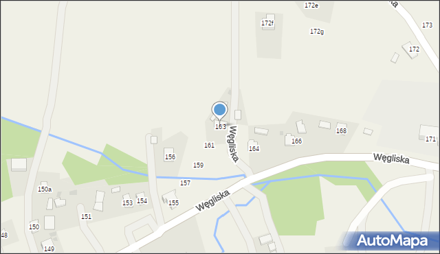 Węgliska, Węgliska, 163, mapa Węgliska