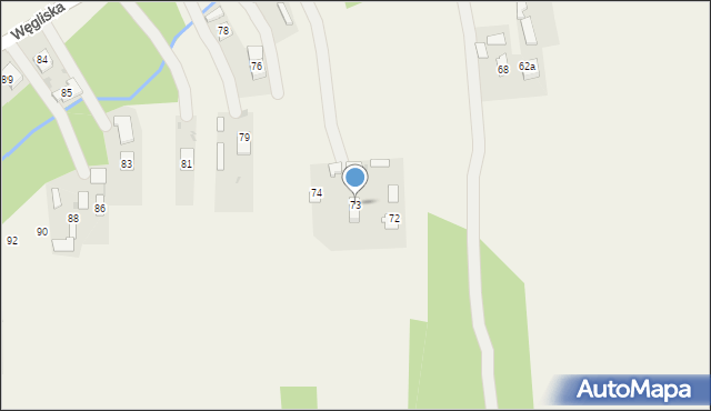 Węgliska, Węgliska, 73, mapa Węgliska