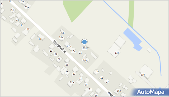 Węglowice, Węglowice, 24a, mapa Węglowice